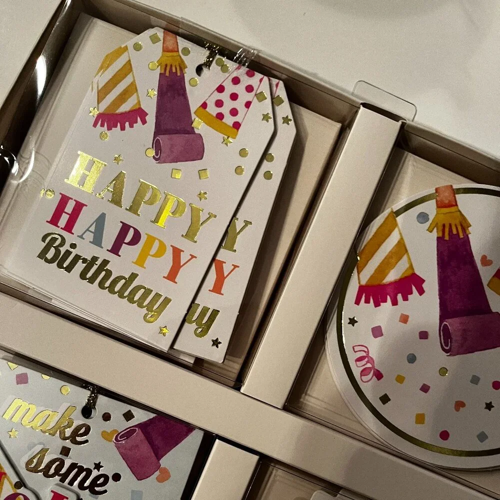 Gift Tags / Birthday Themed‎ (20 Cards / 4 Different Designs / new/gift wrap/x)
